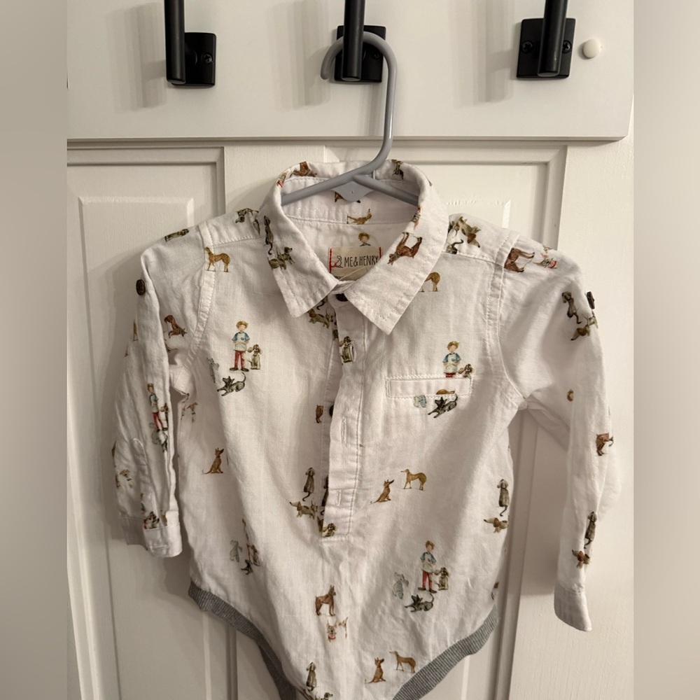 Me and Henry White Kids Shirt 18-24m